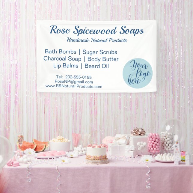 Banderoles Stand de foire artisanale avec logo personnalisé (Fête)