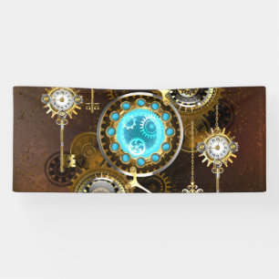 Banderoles Steampunk Rusty Background