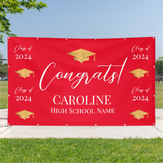 Banderoles Step and repeat Graduation Backdrop banner