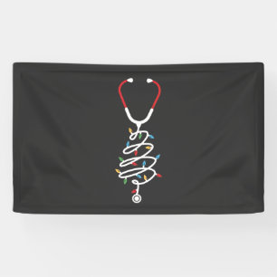 Banderoles Stethoscope Fournitures Médicales Lumières Arbre d