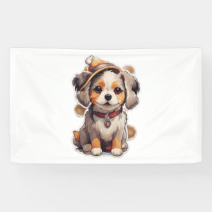 Banderoles Stickers pour chien unique mignons