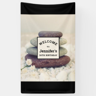 Banderoles Stones empilées Méditative Caire Anniversaire