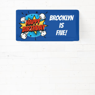 Banderoles Style bande dessinée Anniversaire typographie de g