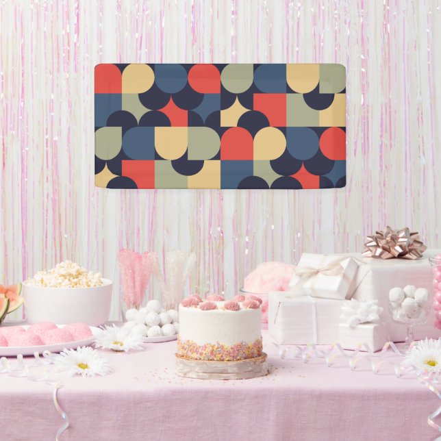 Banderoles Style Bauhaus Abstrait (Fête)