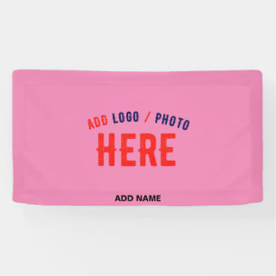 BANDEROLES STYLISH MODERNE PERSONNALISABLE ROSE VÉRIFIÉ MARQU