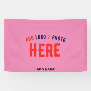 BANDEROLES STYLISH MODERNE PERSONNALISABLE ROSE VÉRIFIÉ MARQU