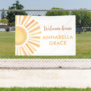 Banderoles Sunshine genre neutre accueil bébé