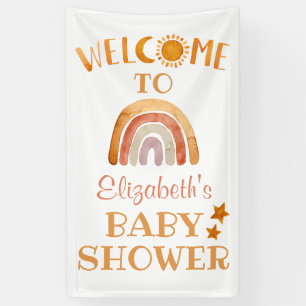 Banderoles Sunshine, Moon, Rainbow et Stars Bienvenue