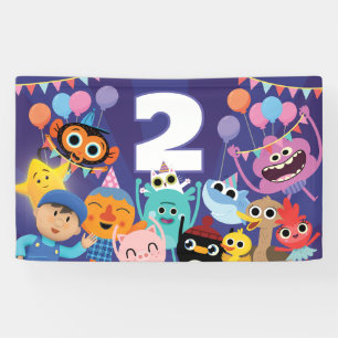 Banderoles Super Simples Personnages Fête d'anniversaire
