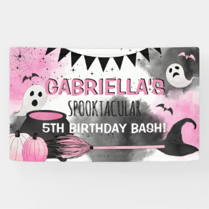 Banderoles Superbe fête d'anniversaire Halloween pour filles 