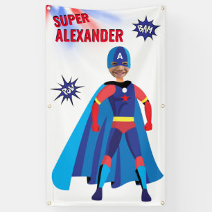 Banderoles Superhero USA Superning Boy Fab Anniversaire Extra
