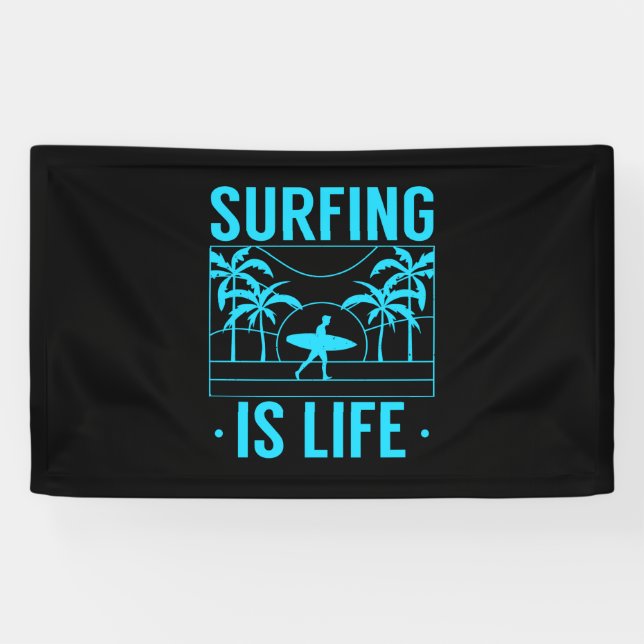 Banderoles Surfer, c'est la vie (Horizontal)