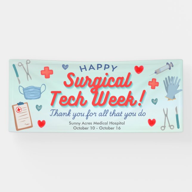 Banderoles Surgical Tech Appreciation Week Banner (Horizontal)