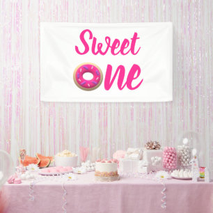 Banderoles Sweet One Donut 1er anniversaire