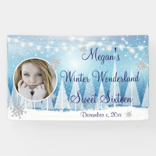 Banderoles Sweet Sixteen, Merveilleux Noël, Personnalisé,