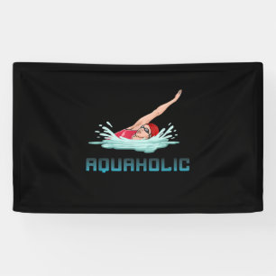 Banderoles Swimming Cap Goggles Swim Love Funny Swimmer Girl