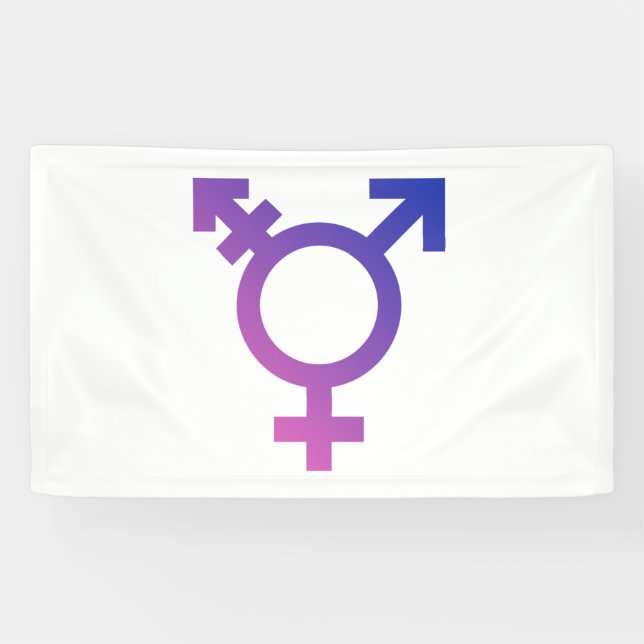 Banderoles Symbole de fierté trans (Horizontal)
