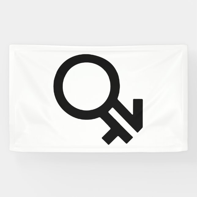 Banderoles Symbole de genre intergenre (Horizontal)