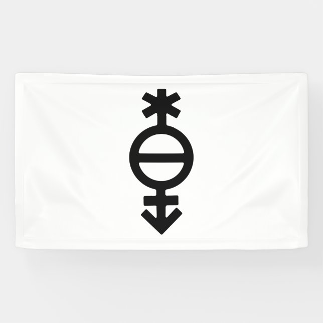 Banderoles Symbole de genre pangender (Horizontal)