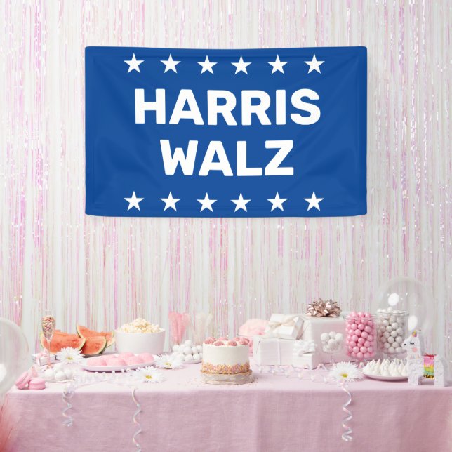 Banderoles Symbole de Kamala Harris Tim Walz Yard (Fête)
