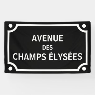 Banderoles Symbole de l'avenue des Champs-Elysées, Paris