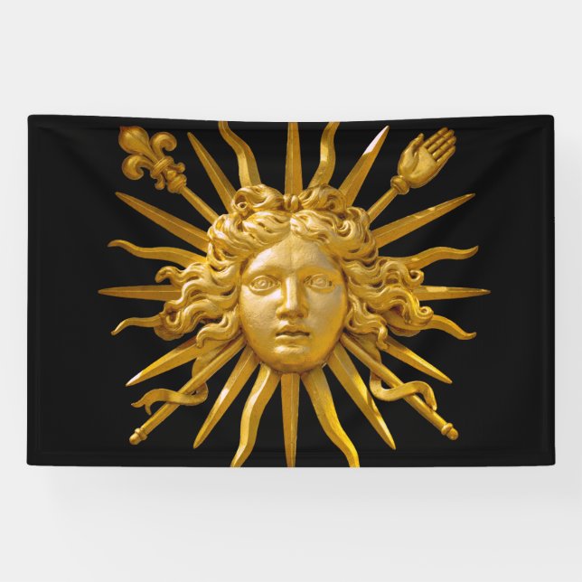 Banderoles Symbole de Louis XIV le Roi Soleil (Horizontal)