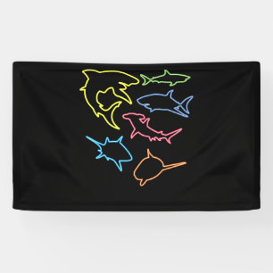 Banderoles Symbole de requin - Cadeaux adorés de requins mign