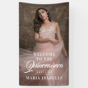 Banderoles Symbole du Parti Quinceanera de bienvenue
