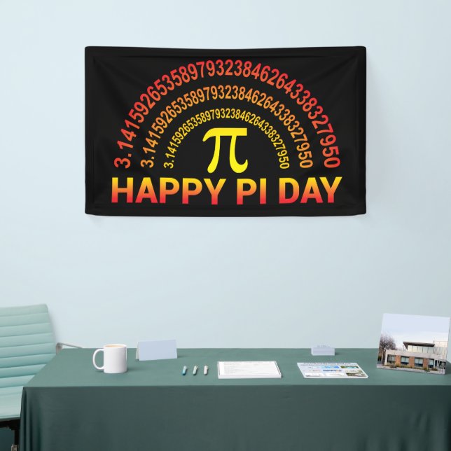 Banderoles SYMBOLE ET CHIFFRES Joyeux DE LA FÊTE Pi (Salon professionnel)
