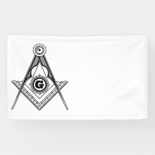 Banderoles Symbole franc-maçonnerie