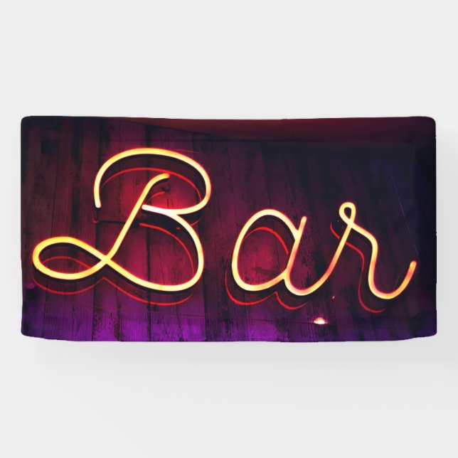 BANDEROLES SYMBOLE NEON BARRE (Horizontal)