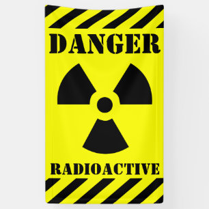 Banderoles Symbole radioactif Danger Halloween