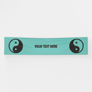 Banderoles Symbole Yin Yang - tatouage solide