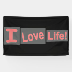 Banderoles Sympa Conception "Love Life". Commandez dès mainte