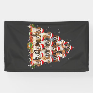 Banderoles T-shirt amusant de Noël avec des Beagles mignons e