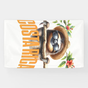 Banderoles T-shirt classique de paresseux cool du Costa Rica