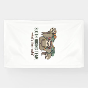 Banderoles T-shirt classique drôle de paresseux randonnée_5