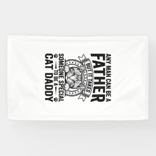 Banderoles T-Shirt D avec citation de Papa Chat gravure vinta