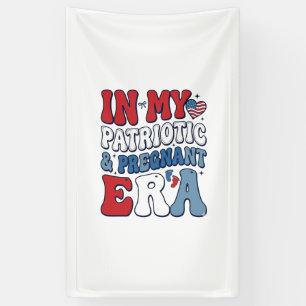 Banderoles T-shirt de grossesse vintage de l'ère enceinte pat