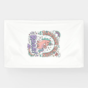 Banderoles T-Shirt de style rétro avec un rugissement de dino
