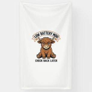 Banderoles T-shirt drôle de vache des Highlands mauvaise hume