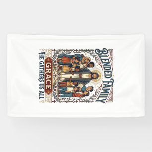 Banderoles T-shirt famille recomposée Jésus famille d'accueil