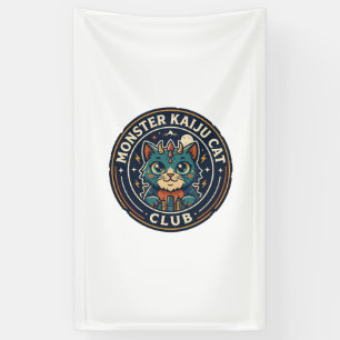 Banderoles T-shirt graphique Monster Kaiju Cat Cat Art - Mons