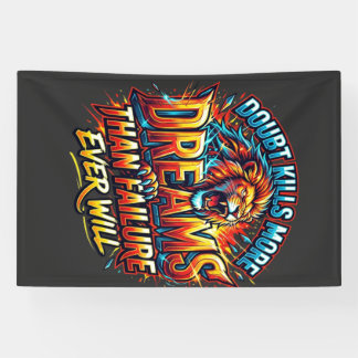 Banderoles T-shirt Motivant Doute Tue Plus De Rêves