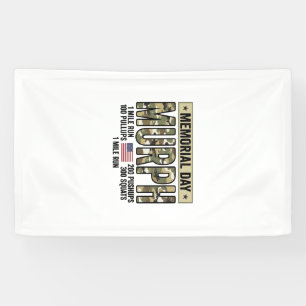 Banderoles T-shirt vector vintage de l'entraînement Murph du