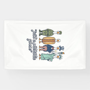 Banderoles T-shirt vintage vector à la ligne de l'oie patriot