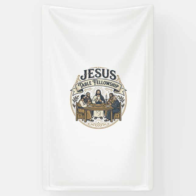 Banderoles Table de communion de Jésus Table de communion de  (Vertical)