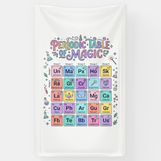 Banderoles Table périodique Licorne de Magie Cadeau Mignon Te