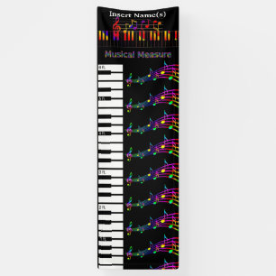 Banderoles Tableau de croissance au piano