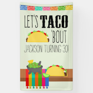 Banderoles Taco 'Bout fête d'anniversaire coloré 